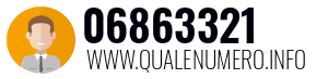 Numero di telefono 06863321 06863321