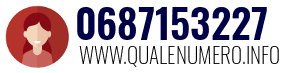 Numero di telefono 0687153227 0687153227