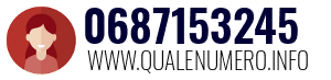 Numero di telefono 0687153245 0687153245