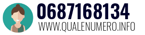 Numero di telefono 0687168134 0687168134