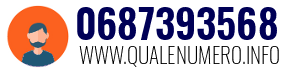 Numero di telefono 0687393568 0687393568