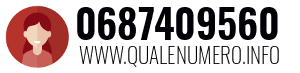 Numero di telefono 0687409560 0687409560