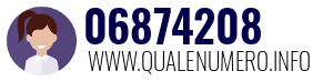 Numero di telefono 06874208 06874208