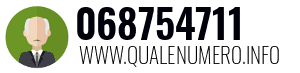 Numero di telefono 068754711 068754711