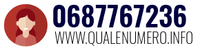 Numero di telefono 0687767236 0687767236
