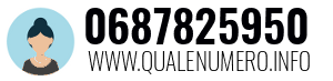 Numero di telefono 0687825950 0687825950