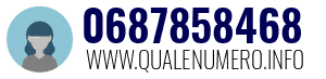 Numero di telefono 0687858468 0687858468
