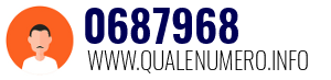 Numero di telefono 0687968 0687968