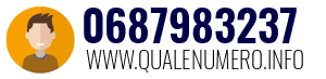 Numero di telefono 0687983237 0687983237
