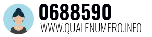 Numero di telefono 0688590 0688590