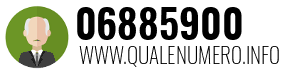 Numero di telefono 06885900 06885900