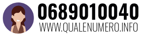 Numero di telefono 0689010040 0689010040