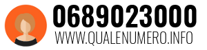 Numero di telefono 0689023000 0689023000