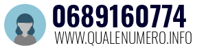 Numero di telefono 0689160774 0689160774