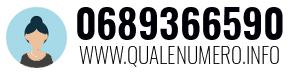 Numero di telefono 0689366590 0689366590