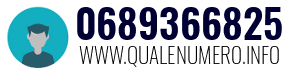 Numero di telefono 0689366825 0689366825