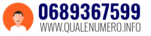 Numero di telefono 0689367599 0689367599