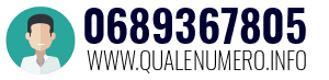 Numero di telefono 0689367805 0689367805