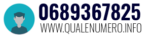 Numero di telefono 0689367825 0689367825