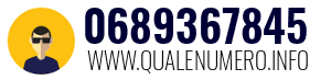 Numero di telefono 0689367845 0689367845