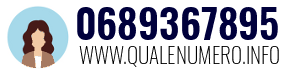 Numero di telefono 0689367895 0689367895