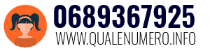 Numero di telefono 0689367925 0689367925