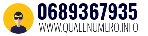 Numero di telefono 0689367935 0689367935