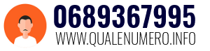 Numero di telefono 0689367995 0689367995