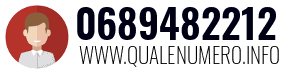 Numero di telefono 0689482212 0689482212