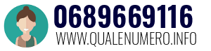 Numero di telefono 0689669116 0689669116