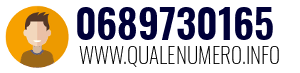 Numero di telefono 0689730165 0689730165