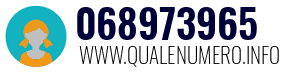 Numero di telefono 068973965 068973965