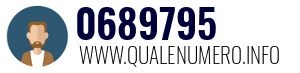 Numero di telefono 0689795 0689795