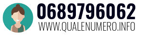 Numero di telefono 0689796062 0689796062