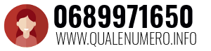 Numero di telefono 0689971650 0689971650