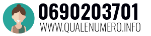 Numero di telefono 0690203701 0690203701