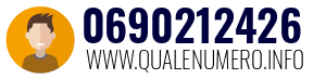Numero di telefono 0690212426 0690212426