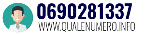 Numero di telefono 0690281337 0690281337