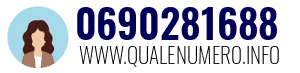 Numero di telefono 0690281688 0690281688