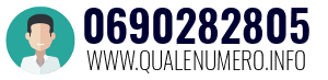 Numero di telefono 0690282805 0690282805