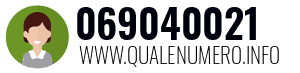Numero di telefono 069040021 069040021
