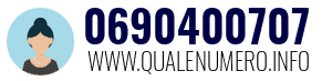 Numero di telefono 0690400707 0690400707