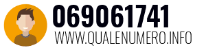 Numero di telefono 069061741 069061741