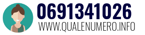 Numero di telefono 0691341026 0691341026