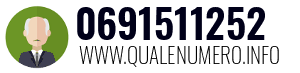 Numero di telefono 0691511252 0691511252