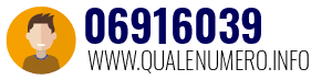 Numero di telefono 06916039 06916039