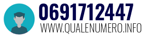 Numero di telefono 0691712447 0691712447