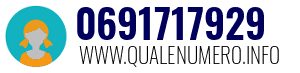 Numero di telefono 0691717929 0691717929