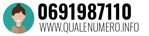 Numero di telefono 0691987110 0691987110