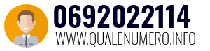 Numero di telefono 0692022114 0692022114